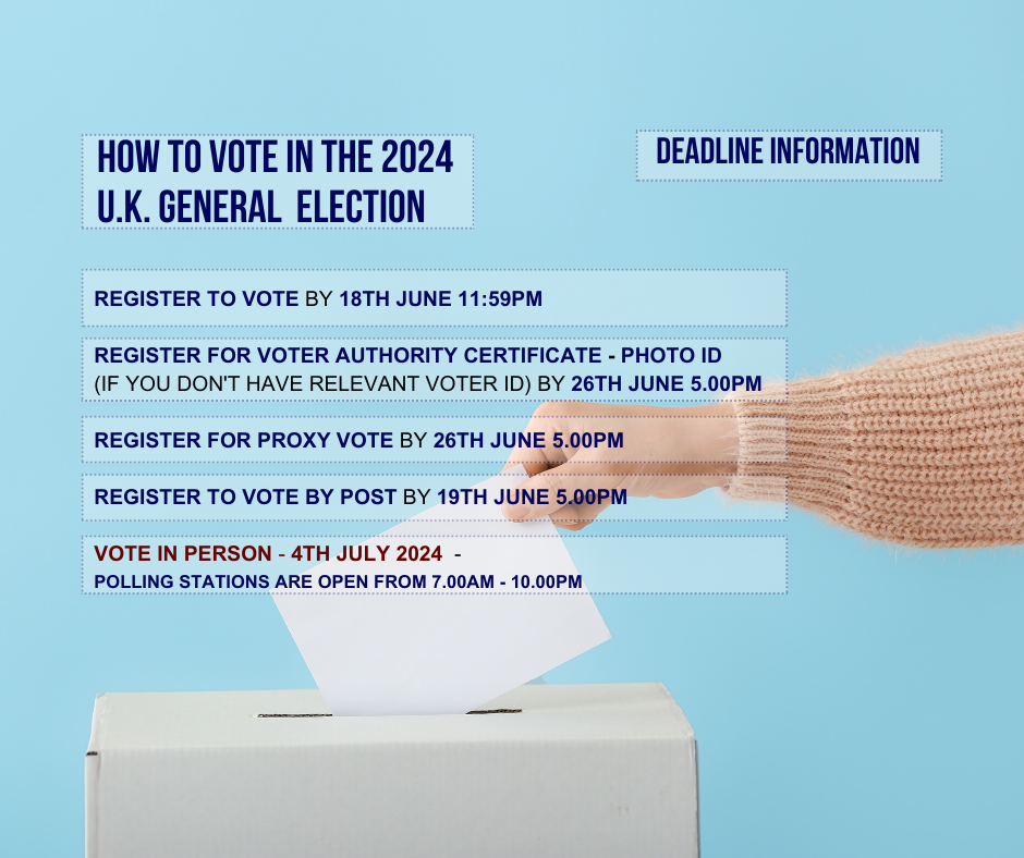 How to vote in the 2024 UK General Election