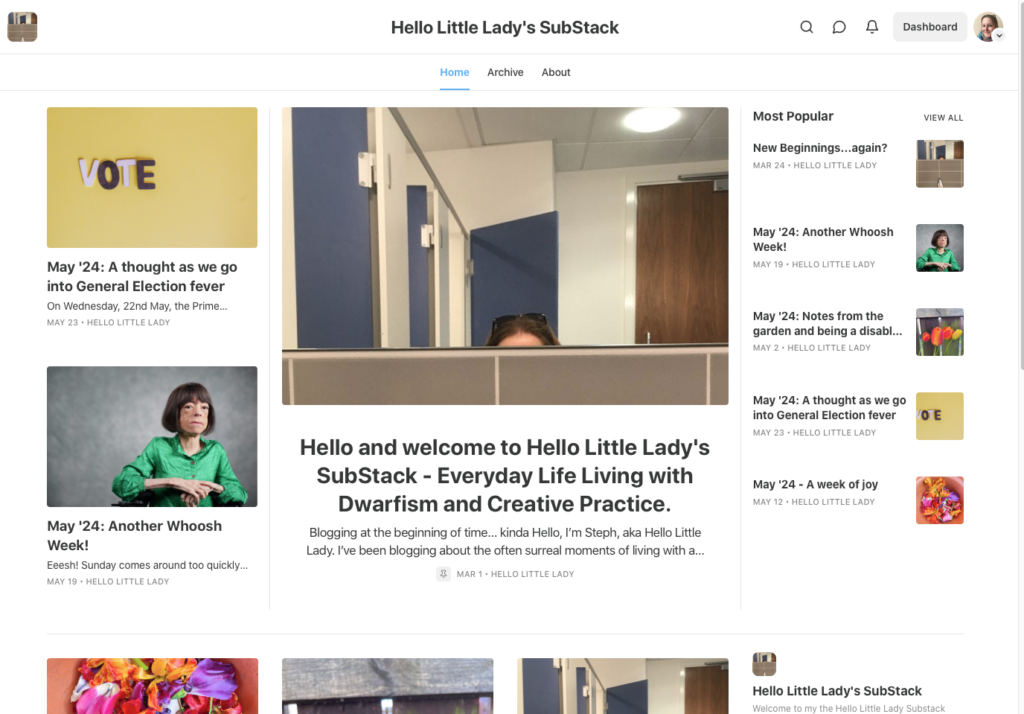 Hello Little Lady SubStack Home Page